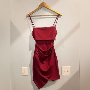 Windsor Red Such A Tease Cutout Bodycon Dress L